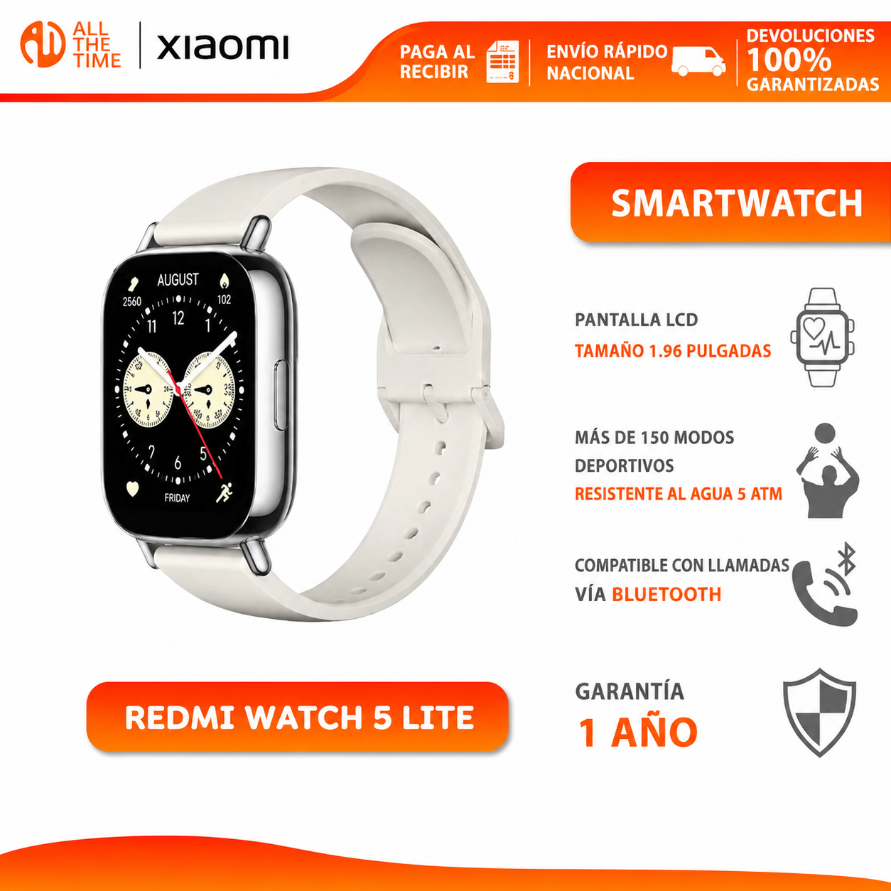 # Xiaomi Redmi Watch 5 Lite: Tu Asistente Inteligente para el Día a Día