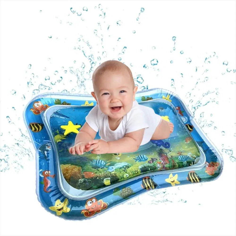 TAPETE INFLABLE SENSORIAL CON AGUA PARA BEBES – ESTIMULA Y DIVIERTE 👶